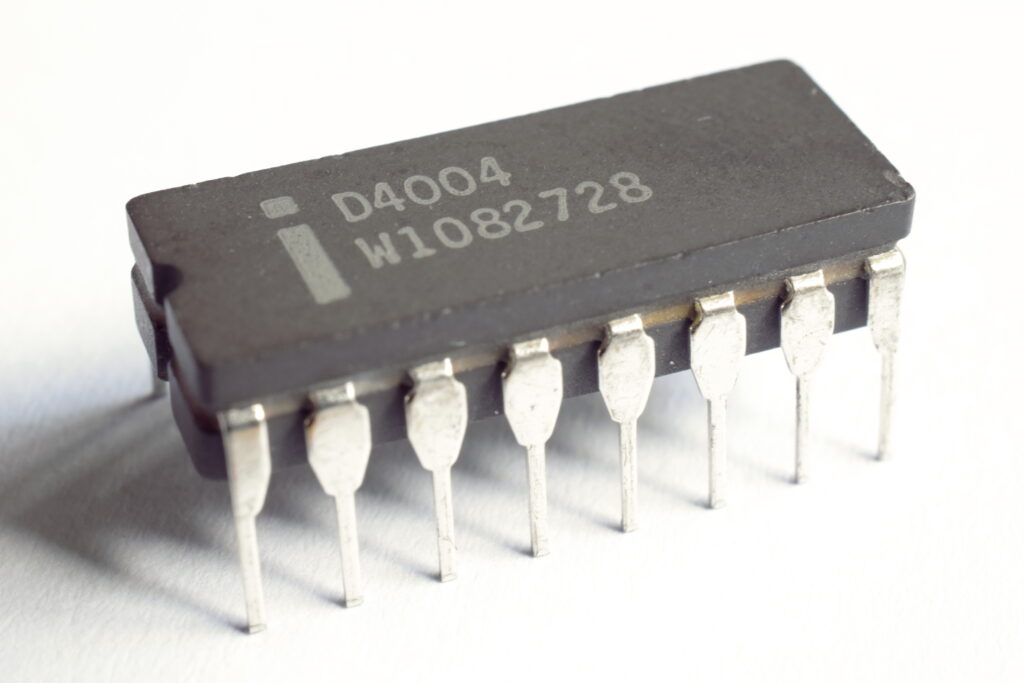 The Intel 4004, the first commercial microprocessor!